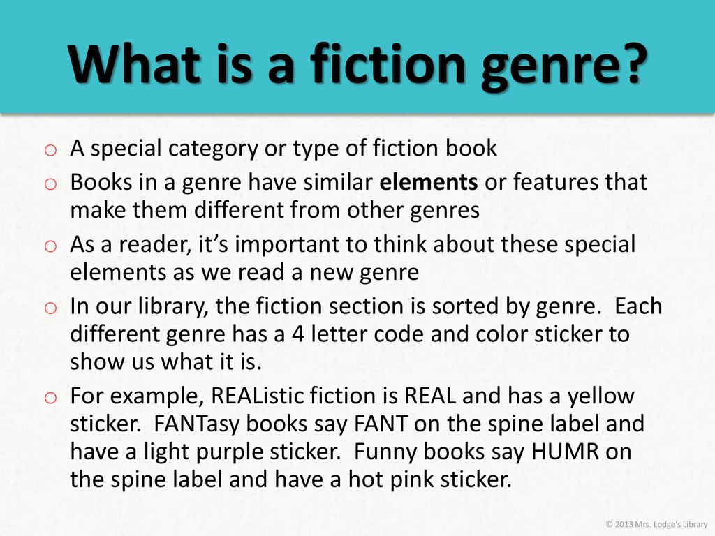 What is fiction deals